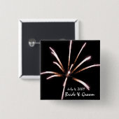 Fireworks Wedding Button (Voorkant /achterkant)