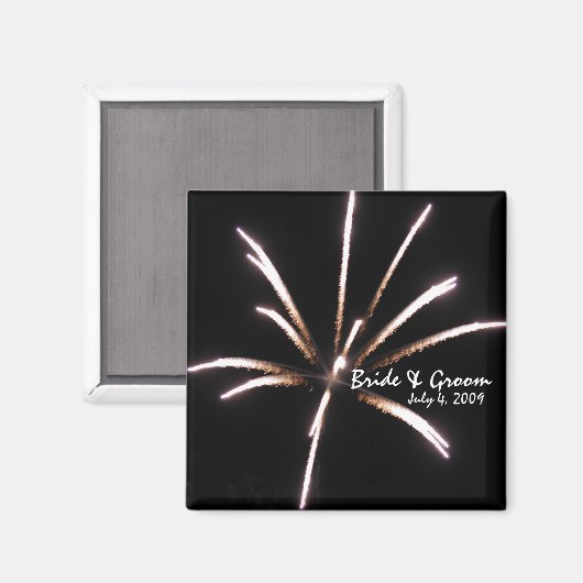Fireworks Wedding Magnet (Voorkant / Achterkant)