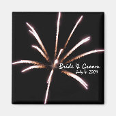 Fireworks Wedding Magnet (Voorkant)