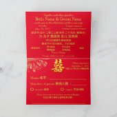 Fireworks Wedding Red/Gold Double Happiness (Binnen)