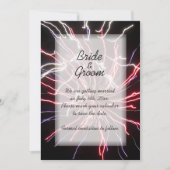 Fireworks Wedding Save the Date Notice Kaart (Voorkant)