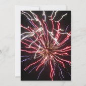 Fireworks Wedding Save the Date Notice Kaart (Achterkant)