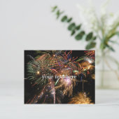 Fireworks-weergave Briefkaart (Staand voorkant)