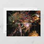 Fireworks-weergave Briefkaart (Voorkant / Achterkant)