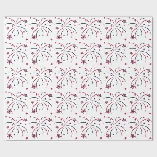 Fireworks-weergave Cadeaupapier (Vlak)
