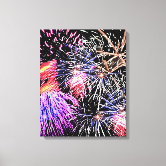 Fireworks-weergave Canvas Afdruk (Voorkant)