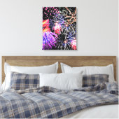 Fireworks-weergave Canvas Afdruk (Insitu (Slaapkamer))
