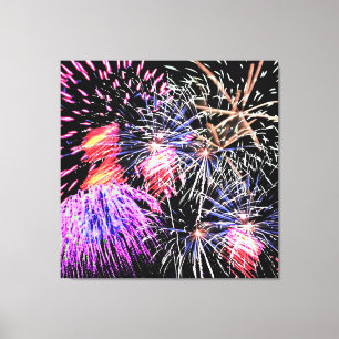 Fireworks-weergave Canvas Afdruk