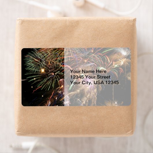 Fireworks-weergave Etiket (Insitu)