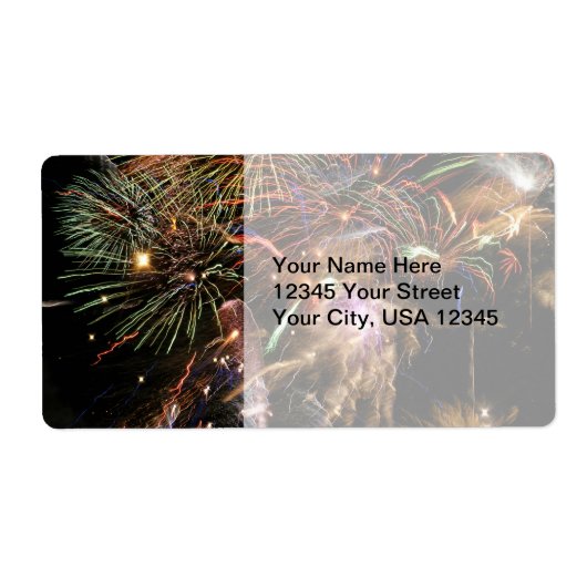 Fireworks-weergave Etiket (Voorkant)