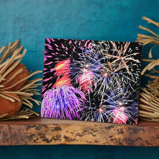 Fireworks-weergave Fotoplaat (Zijkant)