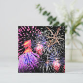 Fireworks-weergave Kaart (Staand voorkant)
