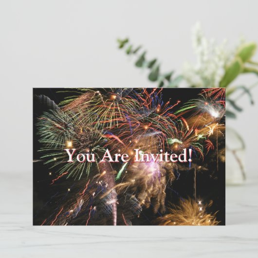 Fireworks-weergave Kaart (Staand voorkant)