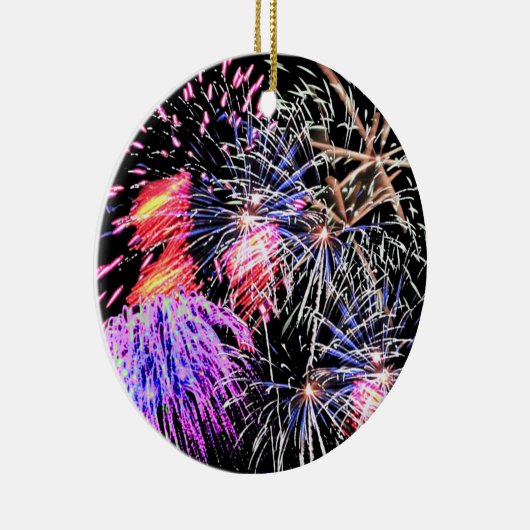 Fireworks-weergave Keramisch Ornament (Rechts)