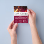 Fireworks-weergave, partijgebeurtenissenplanner Ad Flyer (Hand)