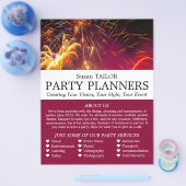 Fireworks-weergave, partijgebeurtenissenplanner Ad Flyer (Enkel)