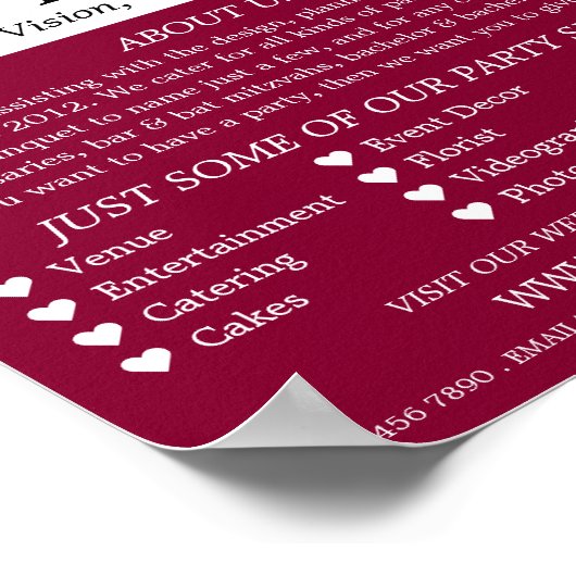 Fireworks-weergave, partijgebeurtenissenplanner Ad Poster (Hoek)