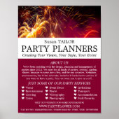 Fireworks-weergave, partijgebeurtenissenplanner Ad Poster (Voorkant)