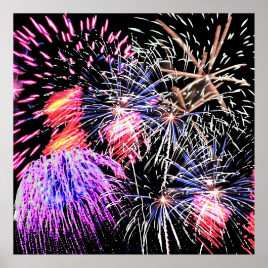 Fireworks-weergave Poster (Voorkant)