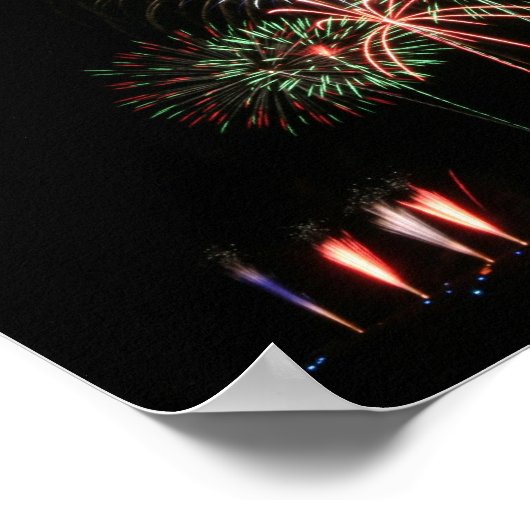 Fireworks-weergave Poster (Hoek)