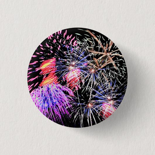 Fireworks-weergave Ronde Button 3,2 Cm (Voorkant)