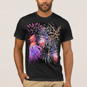 Fireworks-weergave T-shirt