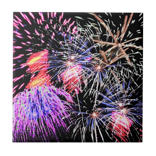 Fireworks-weergave Tegeltje (Voorkant)