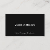 Fireworks-weergave Visitekaartje (Achterkant)