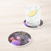 Fireworks-weergave Zandsteen Onderzetter (Zijkant)