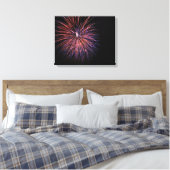 Fireworks Wrapped Canvas Afdruk (Insitu (Slaapkamer))