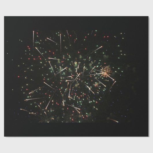 Fireworks Wrapping Paper Cadeaupapier (Vlak)