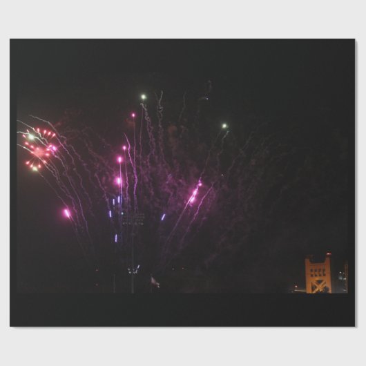 Fireworks Wrapping Paper Cadeaupapier (Vlak)