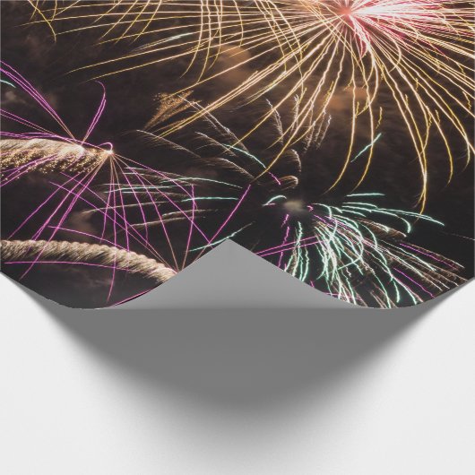 Fireworks Wrapping Paper Cadeaupapier (Hoek)