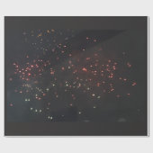 Fireworks Wrapping Paper Cadeaupapier (Vlak)