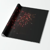 Fireworks Wrapping Paper Cadeaupapier (Uitgerold)