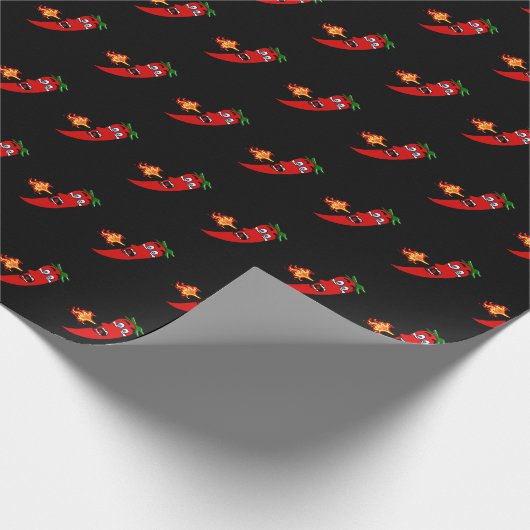 Firey Hot Pepper Cadeaupapier (Hoek)