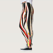 Firey Lightning Zebra Striped Leggings (Links)