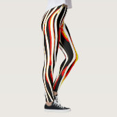 Firey Lightning Zebra Striped Leggings (Rechts)