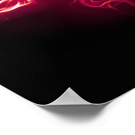 Firey Love - Red Poster (Hoek)