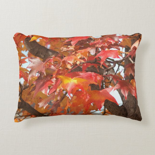 Firey Sweetgum Pillow Decoratief Kussen (Voorkant)