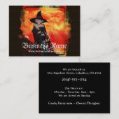Firey Witch 1 Fantasy Visitekaartjes (Voorkant / Achterkant)