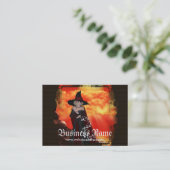 Firey Witch 1 Fantasy Visitekaartjes (Staand voorkant)