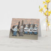 'Firing Squad Humor' horizontale verjaardagskaart Kaart (Gele Bloem)