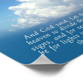 Firmament, Blue Sky Genesis 1:14-15 Print (Hoek)
