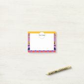 Firmen en golven post-it® notes (Op bureau)