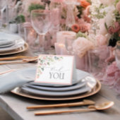 Firmware Elegant roze Waterverf Bedankkaart