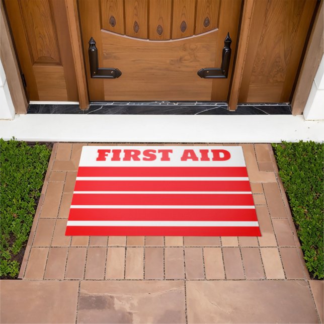 FIRST AID DEURMAT (Buiten)