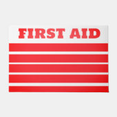 FIRST AID DEURMAT (Voorkant)