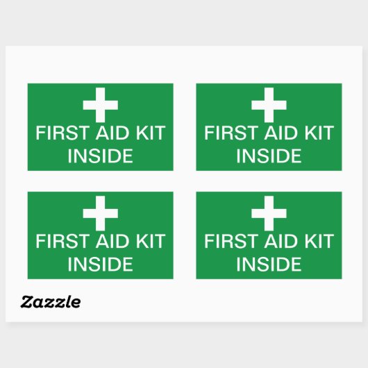 First Aid Kit Inside Sticker (Vel)