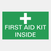 First Aid Kit Inside Sticker (Voorkant)